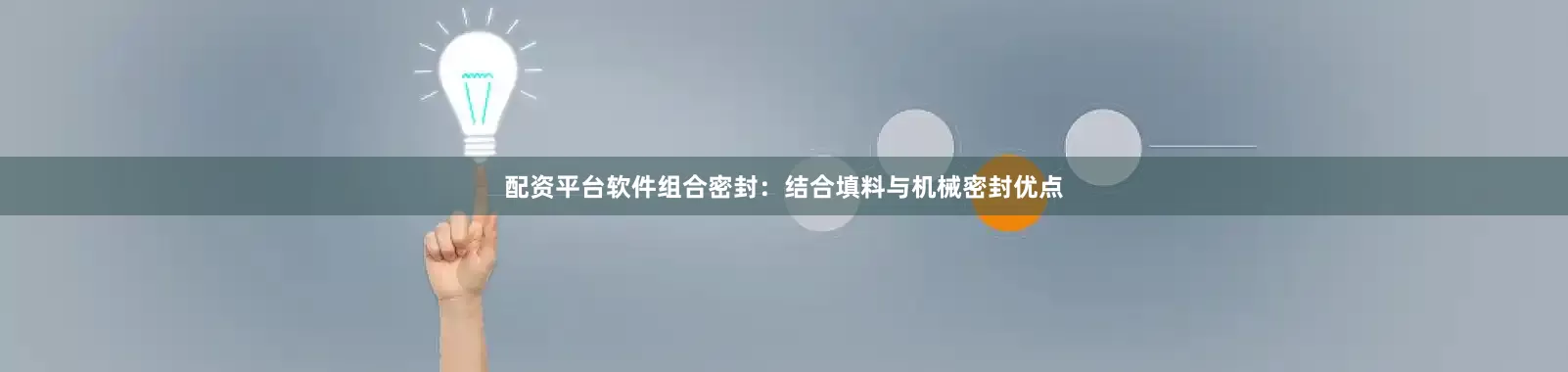 配资平台软件组合密封：结合填料与机械密封优点
