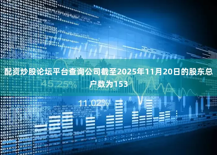 配资炒股论坛平台查询公司截至2025年11月20日的股东总户数为153