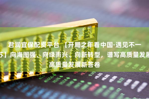 君润宜保配资平台 【开局之年看中国·遇见不一样的江苏】向海图强、向绿而兴、向新转型,谱写高质量发展新答卷