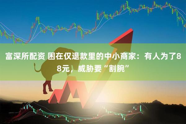 富深所配资 困在仅退款里的中小商家：有人为了88元，威胁要“割腕”